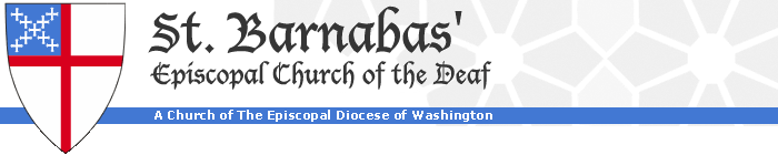 our banner with Episcopal shield