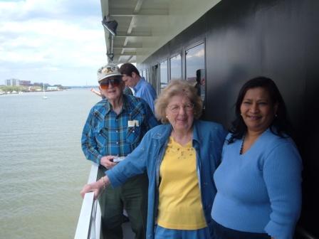 Mark Kleberg, Christina Duley and Iris Gomes enjoying the view