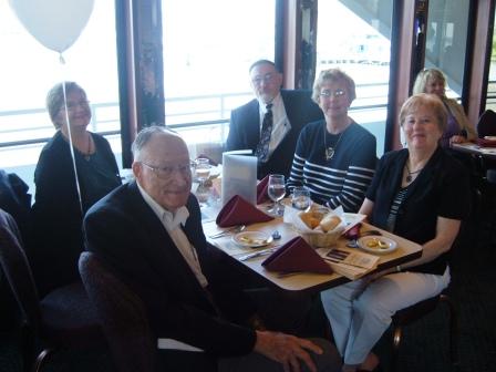 Rudy and Marlene at table with Ginny and Jim and Beth (also Steve out of camera range)