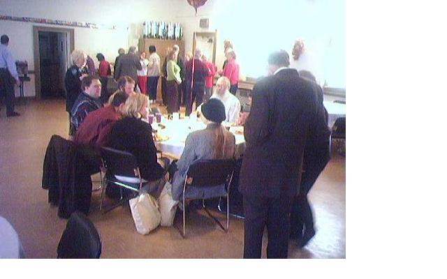 another view of Phoebe's birthday party in Parish Hall