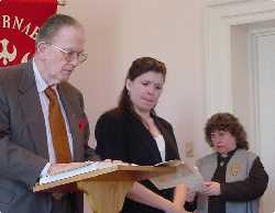 Mark Kleberg and Emily Friedburg reading